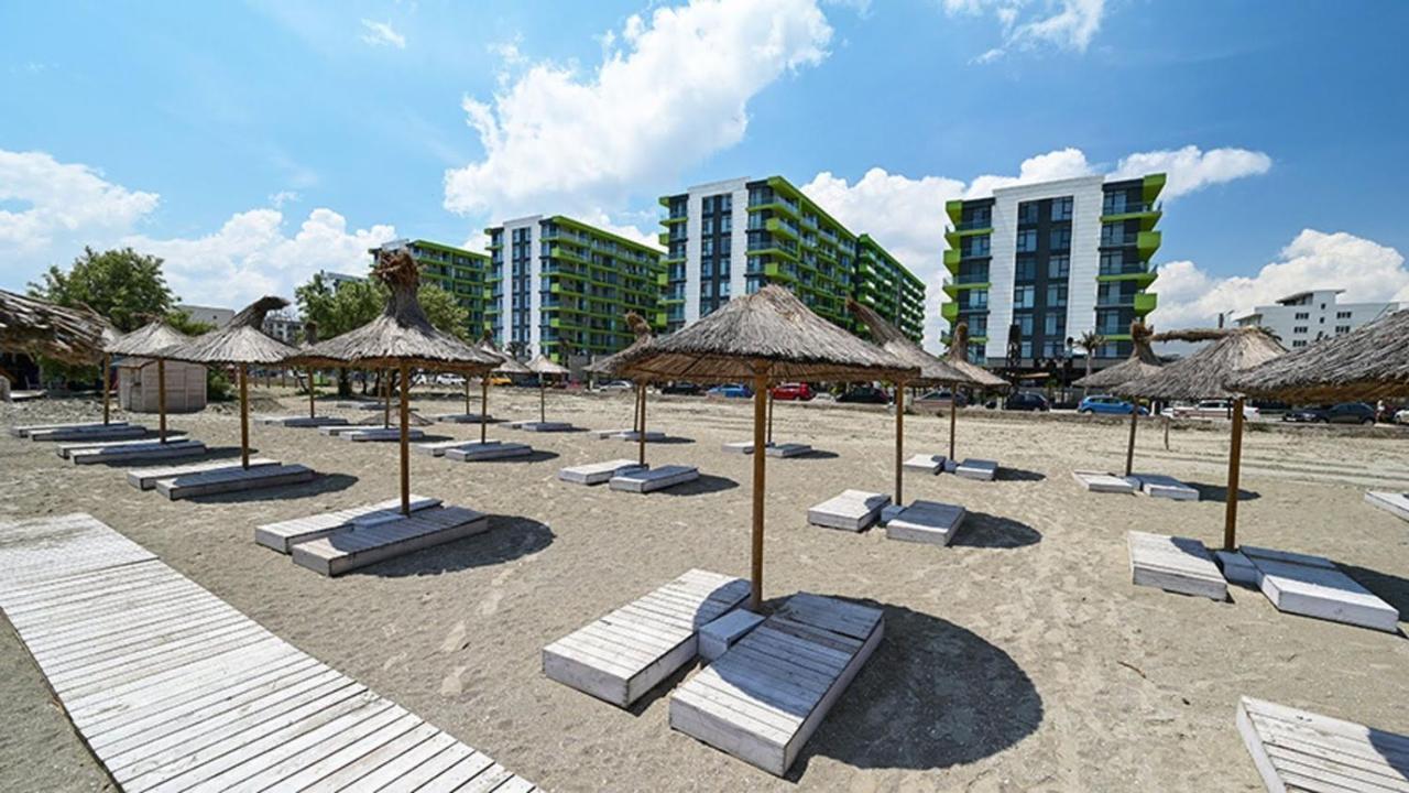 Mur Apartament Alezzi Beach Resort Năvodari Eksteriør bilde